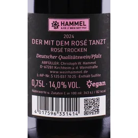 Weingut Hammel & Cie Hammel & Cie Der mit dem Rosé tanzt trocken 0,75l