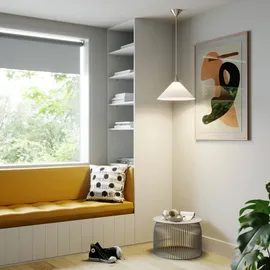 LINDBY Petra 1-flg. 40 cm rund weiß Glas
