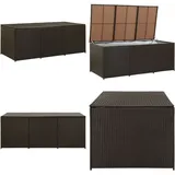 Vidaxl - Gartenbox Poly Rattan 180x90x70 cm Braun - Gartenbox - Auflagenbox - Outdoor Storage - Gartenmöbel - Rattan Gartenmöbel - Home & Living