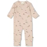 Feetje N-Baby Schlafanzug Anzug Klapfuß AOP Boat RIPP-Jersey, Sand, 68 - 68