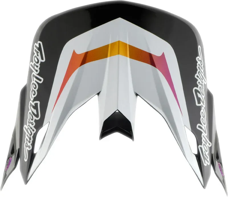 Troy Lee Designs Se5 Composite Motocrosshelmschirm Lined Up Schwarz - Einheitsgröße Erwachsene