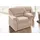 DOMO collection Sessel Lale Mikrofaser 98 x 88 x 93 cm Beige mit Rollen