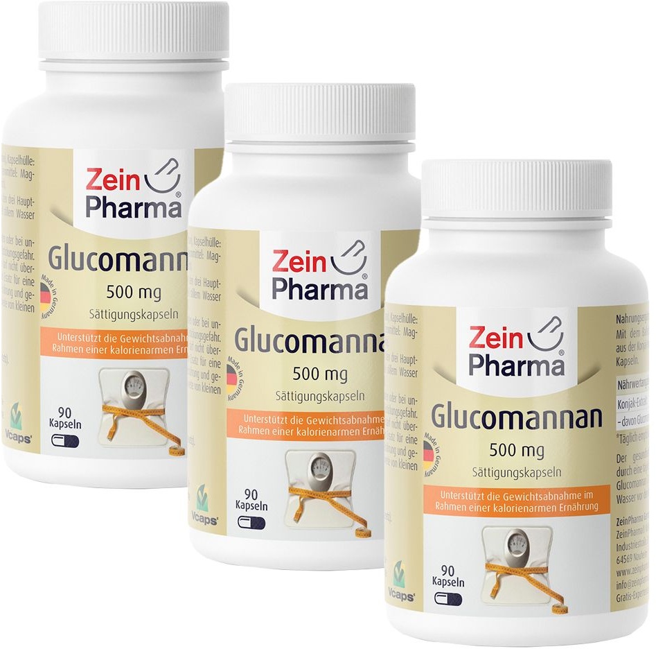 Glucomannan Sättigungskapseln 500 mg ZeinPharma