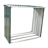 Estexo Brennholzunterstand Holz-Metall 172 x 91 x 154 cm Grün