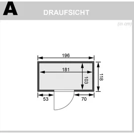 Karibu Variado inkl. 9 kW Ofen + int. Steuerung