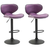 CLP Barhocker, Lila, Metall, 46x88x49 cm, Esszimmer, Barmöbel, Barhocker