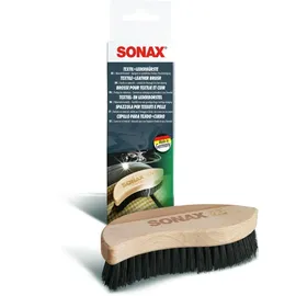 Sonax Textil+LederBürste (1 Stück) Trocken- und Feuchtreinigung von Textilien sowie zur schonenden Reinigung von Glattleder-Oberflächen