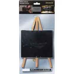 Securit Tisch-Kreidetafel Mini Staffelei Buche inklusive Kreidemarker