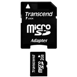 Transcend 2GB microSD + SD-Adapter