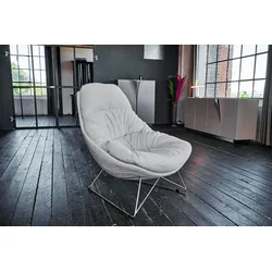 KAWOLA Sessel AVON Relaxsessel Stoff grau