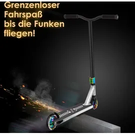 Kesser KESSER® Stunt Scooter X-Limit-Pro 360° Lenkung Funscooter Stuntscooter mit Ständer ABEC 9 Kugellagern, 110 mm PU Räder Kickscooter Tretroller Cityroller Trick Roller für Kinder Erwachsene