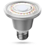 SANSI 12W LED Pflanzenlampe Vollspektrum für Zimmerpflanzen, E27 Pflanzenleuchte mit Hoher PPFD, IP65 Wasserdicht Grow Light mit 90° Abstrahlwinkel, für Garten, Blumen, Gemüse, Obst