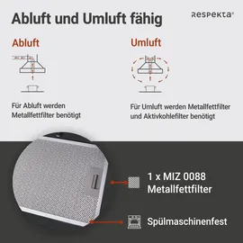 Respekta CH 24060 SAM Kopffreihaube 60 cm schwarz