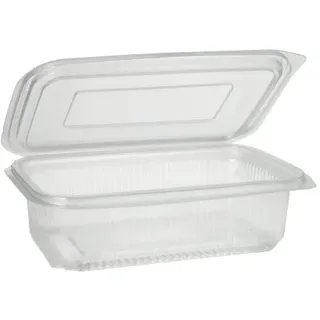 Papstar Verpackungsbecher mit Klappdeckeln 750 ml 600 St. Transparent