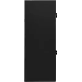 vidaXL Sattelschrank Stahl 53 x 53 x 140 cm Schwarz