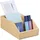 Relaxdays Schreibtisch Organizer Bambus natur