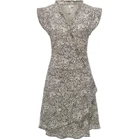 Ragwear Damen, Kurzarm Sommerkleid mit Print und Rüschen