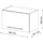 Vicco Badschrank Fame-Line Grün-Gold Landhaus/Weiß 60 x 40 cm Flach,