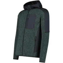 CMP Herren Kapuzensweat MAN JACKET FIX HOOD, Größe 52 in Grau Musk-Antracite