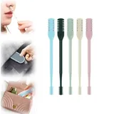 Nasenhaarschneider, Nasal Hair Cutter, 2024 New doppelseitiges Nasenhaarmesser, Nasenlochhaarentferner-Werkzeug,Ohne Strom, Hygienisch (color, 5PCS)