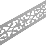 zaun|zu® Sichtschutzstreifen 2,55 m x 19 cm Lichtgrau/Polypropylen