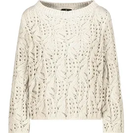 Monari Strickpullover »Pullover Chenille Ajour«, Mit klassischem U-Boot-Ausschnitt Monari creamy beige 38