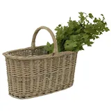 Clayre & Eef Korb in Grau - (B)51 x (H)40 x (T)22 cm
