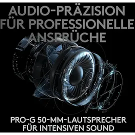 Logitech PRO X + Stand, Over-ear Gaming-Headset mit Ständer Schwarz