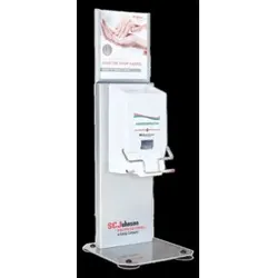 Stoko Theken-Spenderstation Silber, für 1 l Kartusche manuellen o. TouchFREE