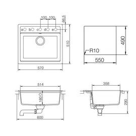 Schock Nemo N-100 Einbau onyx + Excenterbetätigung
