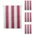 MCW Seitenzugrollo MCW-D52 120 x 230 cm rot/weiß/beige