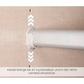 Rauch »Alba« Kleiderschrank 2-türig, mit Spiegel, Farbe beige - Holz / Holz