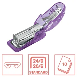 Rapid Miniheftgerät Colour'Breeze F4 10 Blatt transparent lavendel