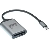 Hoodman Steel SD & Micro SD UHSII enabled memory card reader USB 3.2 Gen 1,