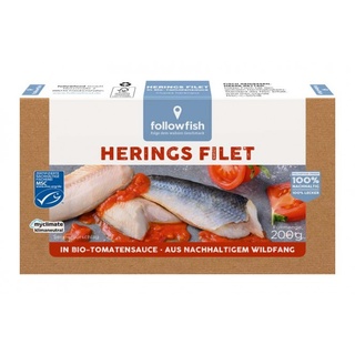 followfish Heringsfilet in Bio-Tomatensauce