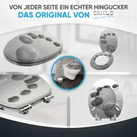 Sanilo WC-Sitz Black Stones, mit Absenkautomatik