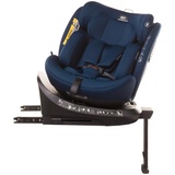 360° ENZO-FIX Kindersitz Isofix mit Stabilisierungsbein, I-Size mit zusätzlichem Seitenschutz (Navy Blau)