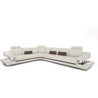 JVmoebel Ecksofa, Ledersofa Ecksofa Couch Designer Polster Sofa Couchen Sofas Leder beige|braun