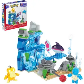 Mattel MEGA Pokémon Wasserabenteuer mit 3 Actionfiguren, 319 Teile)
