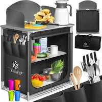 Kesser KESSER® Campingschrank, Campingküche mit Aluminiumgestell, inkl.Tragetasche , Kocherschrank