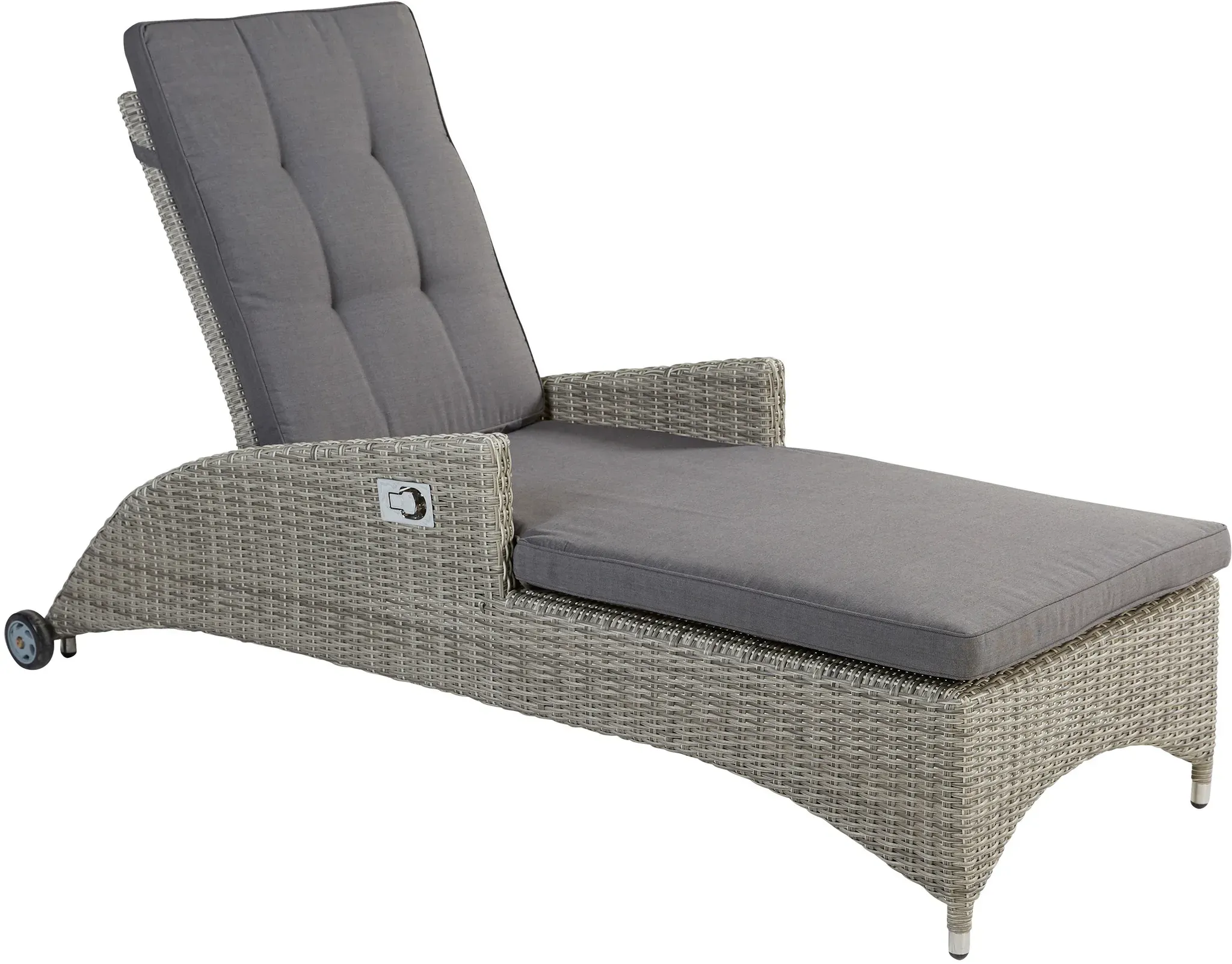 LC Garden »Bilbao« Sonnenliege Gartenliege Relax grau-mix