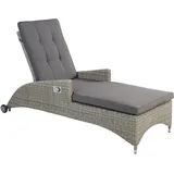 LC Garden »Bilbao« Sonnenliege Gartenliege Relax grau-mix