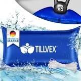 tillvex tillvex® Poolkissen Winter XXL | Luftkissen inkl. Reparaturkit | Winterkissen mit Sicherheitsventil | Poolpolster Pool Abdeckung Kissen Doppelnaht