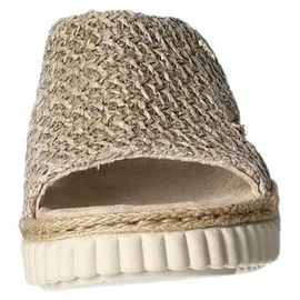 Rieker Extra Weit Pantolette beige, Größe 40