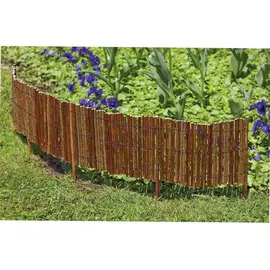WINDHAGER Beeteinfassung Weide 100 x 20/35 cm beige