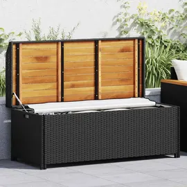 vidaXL Sitzbank 123 x 54 x 50 cm Schwarz