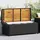 vidaXL Sitzbank 123 x 54 x 50 cm Schwarz