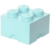 Lego Storage Brick 4 aqua, Aufbewahrungsbox 5,7 l, mintgrün