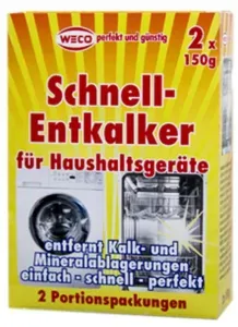 WECO Schnellentkalker, für Haushaltsgeräte, 1 Packung = 2 x 150 g