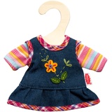 Heless 9510 - Bekleidungs-Set für Puppen, 2-teilig mit einem peppigen Kleid und T-Shirt, 1 von 2 Designs (zufällige Auswahl), Größe 20 - 25 cm
